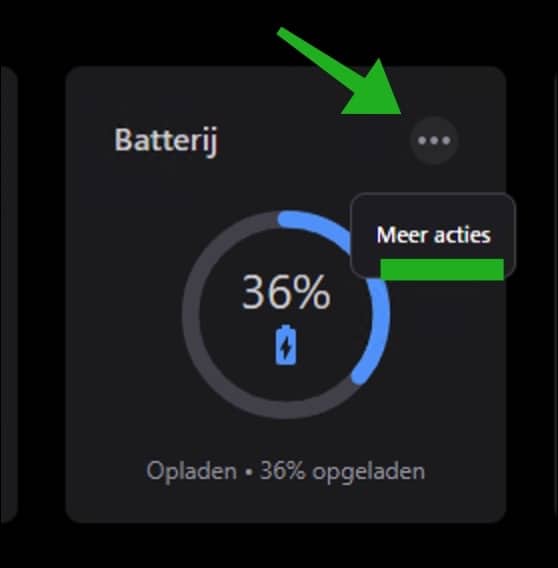 Batterij instellingen lenovo vantage