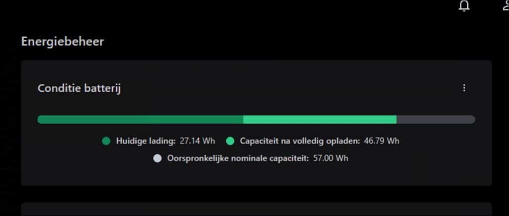 Batterijconditie