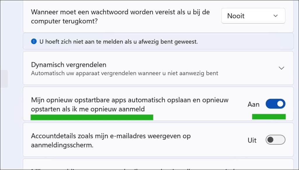 Mijn opnieuw opstartbare apps automatisch opslaan en opnieuw opstarten als ik me opnieuw aanmeldopstarten als ik me opnieuw aanmeld