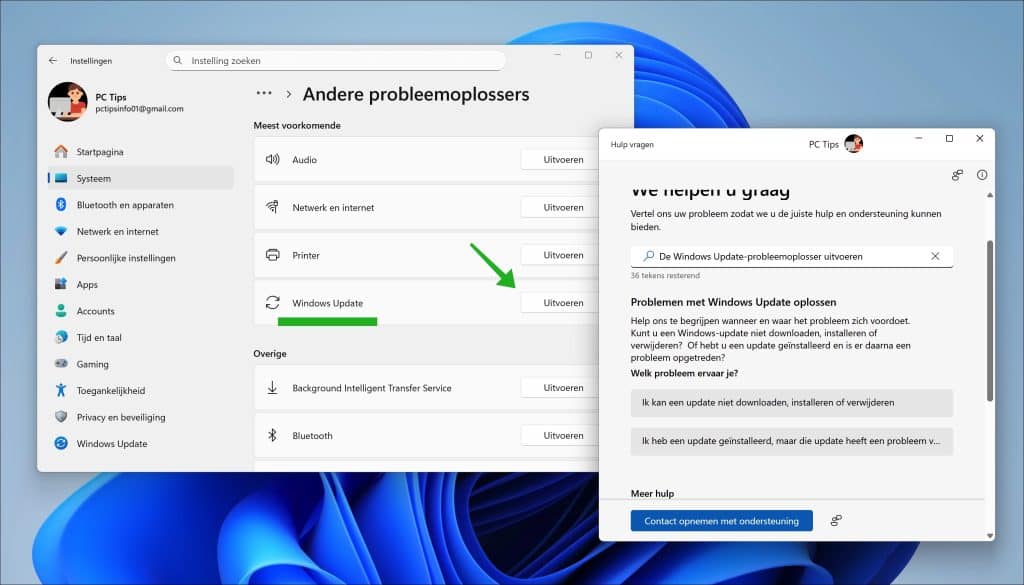 Windows Update probleemoplosser