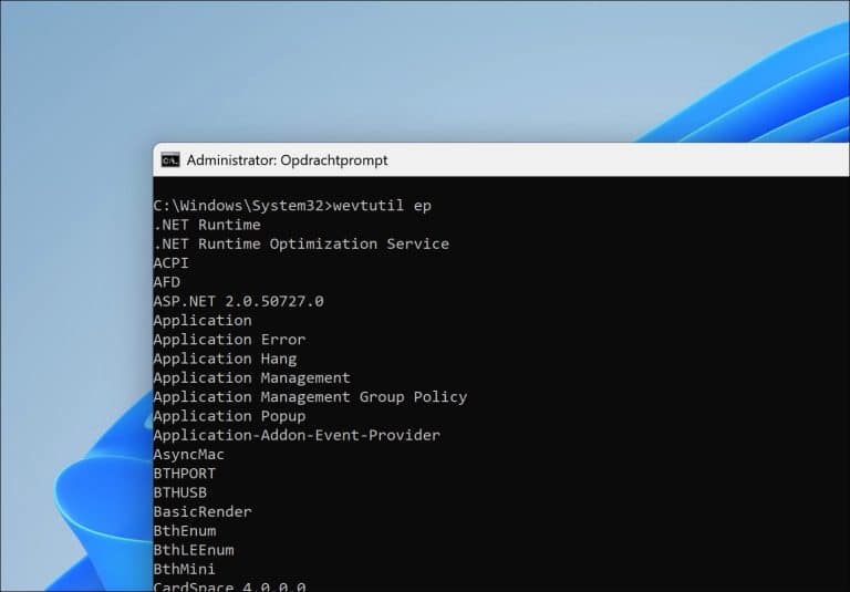 Wevtutil gebruiken in Windows 11 of 10 PC Tips