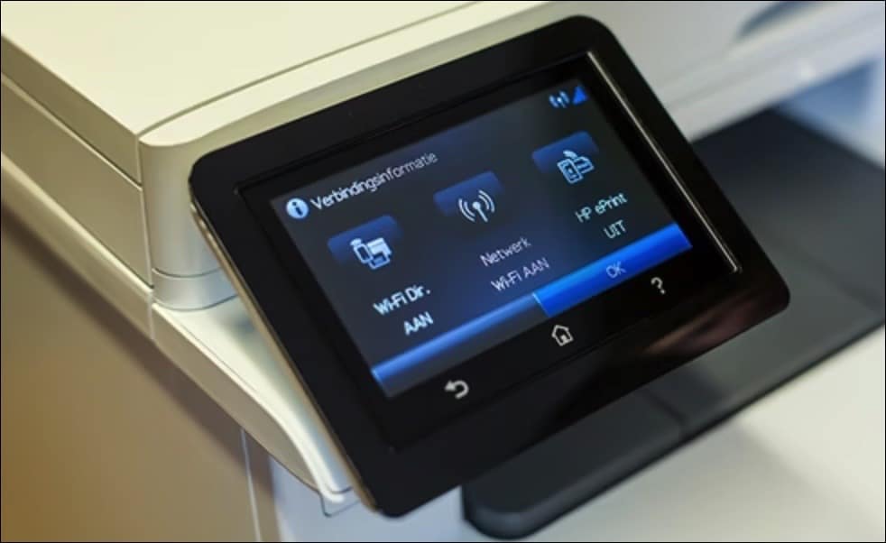 wifi instellingen op printer