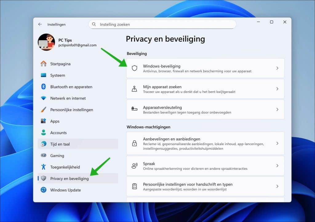 windows beveiliging