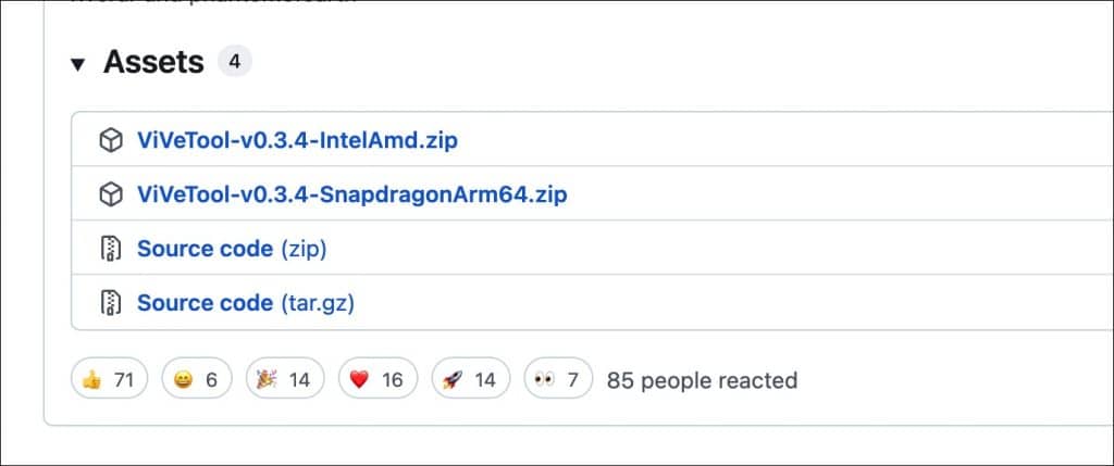 Vivetools downloaden