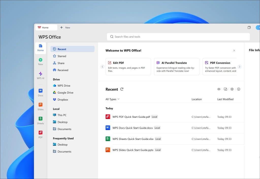 WPS Office Free