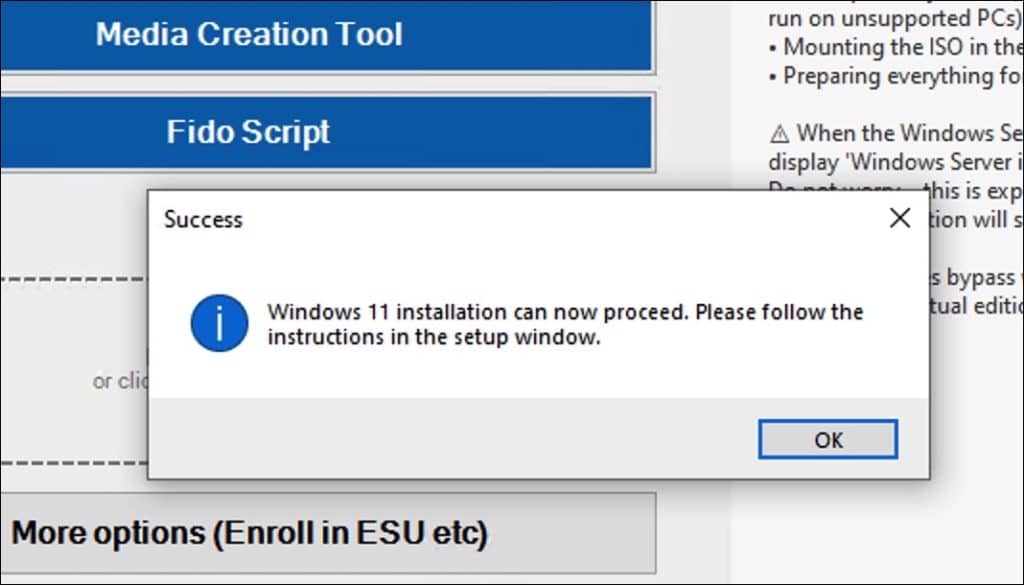 doorgaan met windows 11 installatie