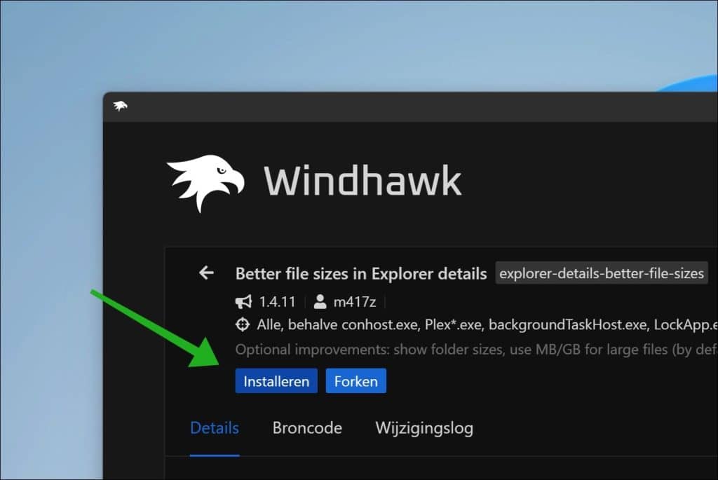 mod installeren