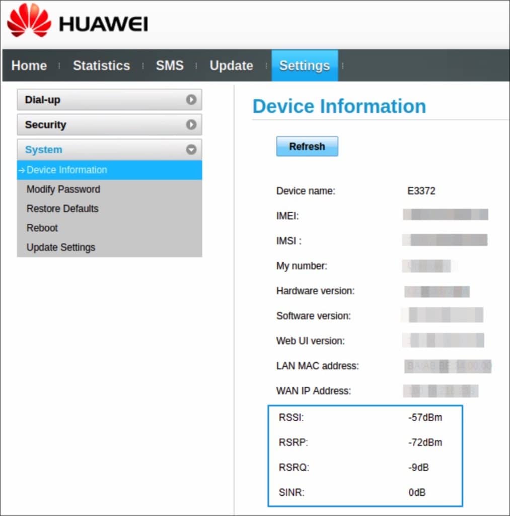 rssi instellingen router