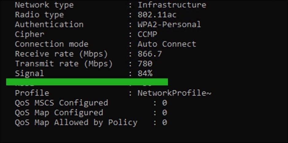 wifi signaal sterkte via windows 11 of 10