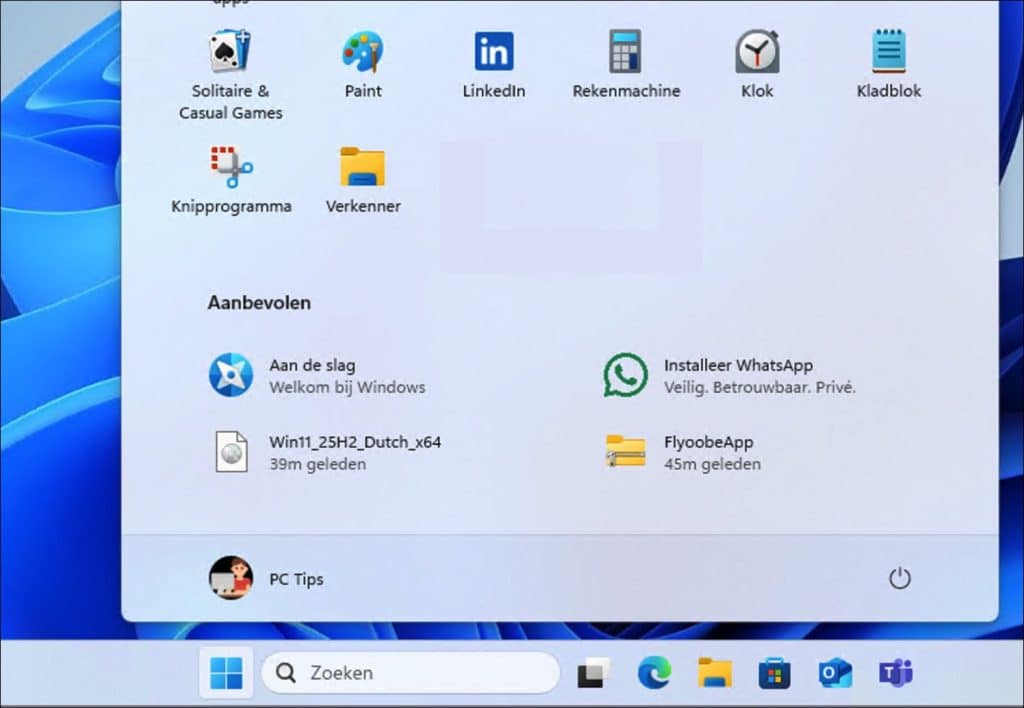 windows 11 op niet ondersteunde windows 10 computer geinstalleerd