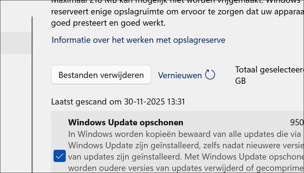 Bestanden verwijderen