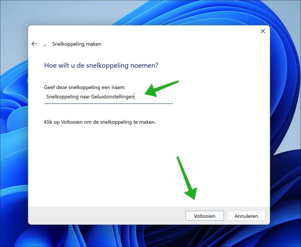 Naam voor snelkoppeling