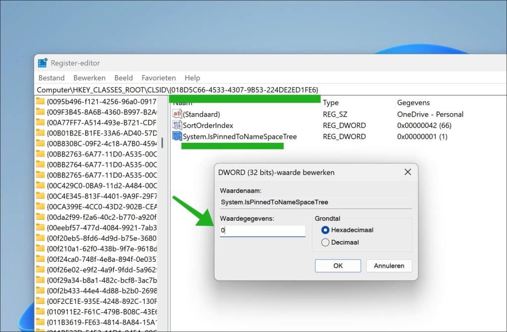 OneDrive uit de Verkenner verwijderen
