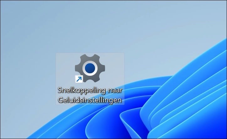Snelkoppeling maken op het bureaublad naar specifieke instellingen