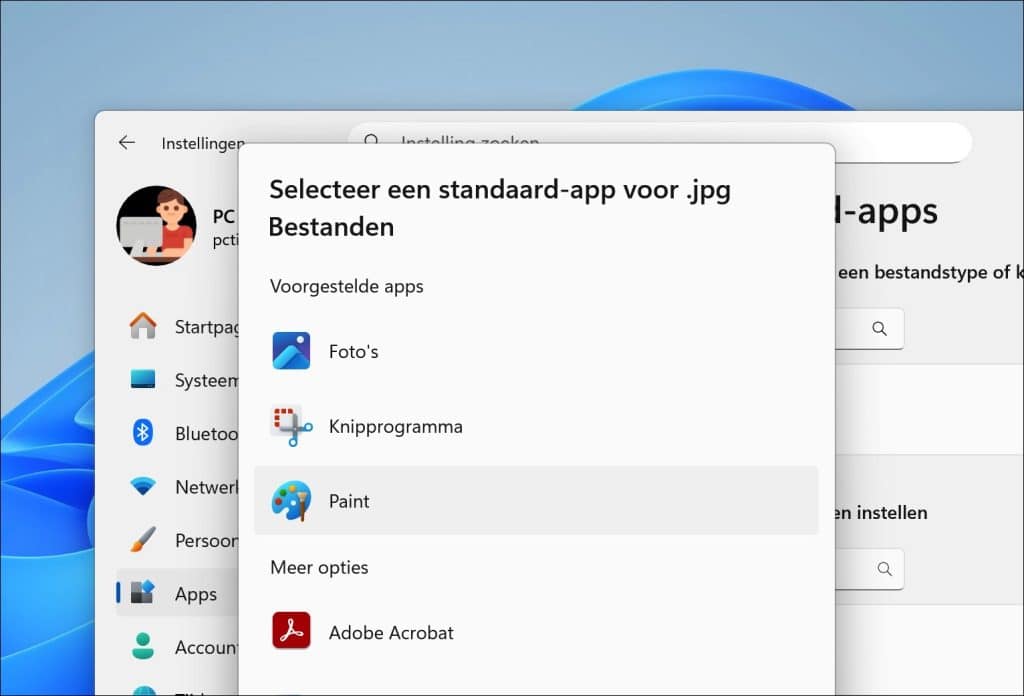 Standaard fotoviewer instellen