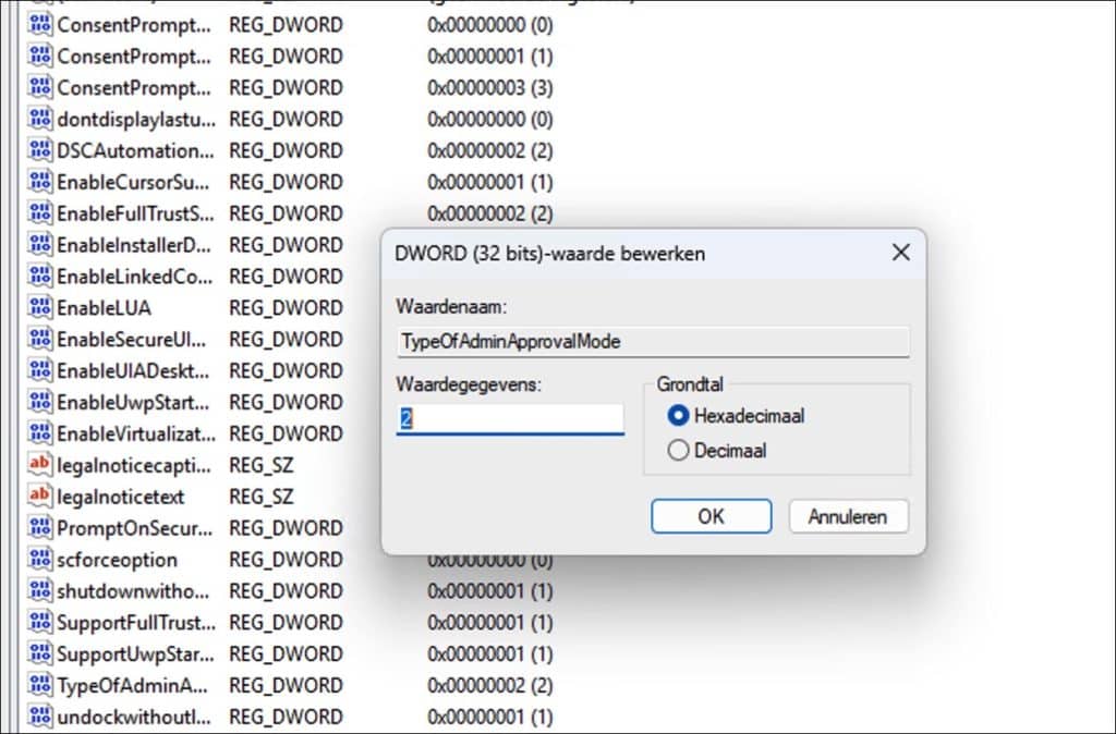 TypeOfAdminApprovalMode