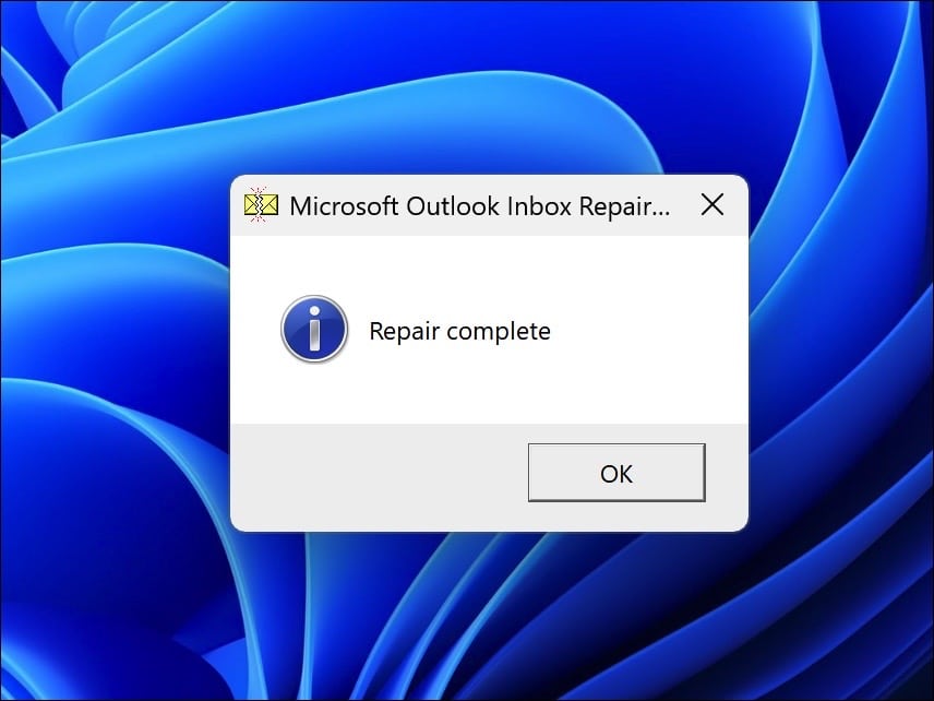 pst bestand gerepareerd
