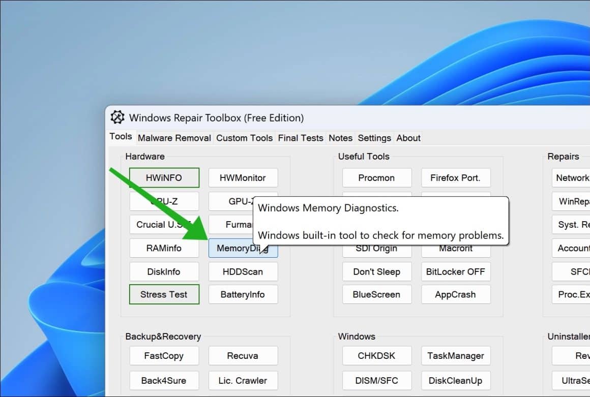 Tools Box Windows Hoe gebruikt u Windows Repair Toolbox voor pc-problemen?