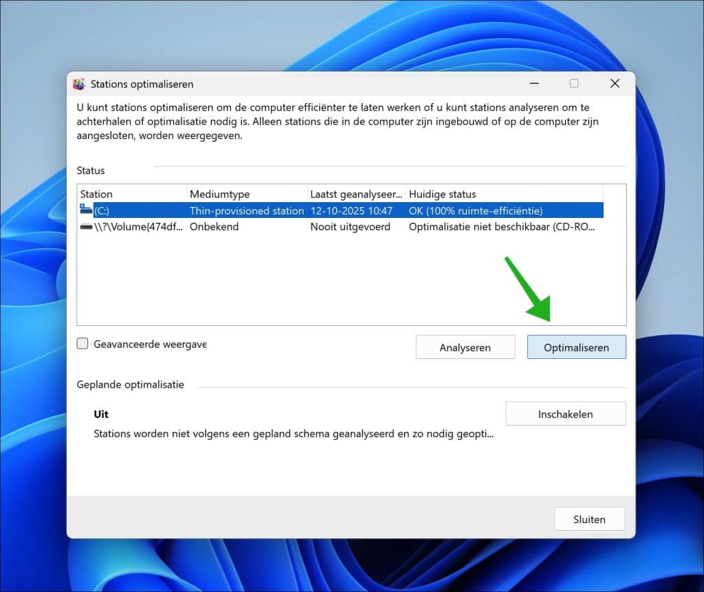 Station optimaliseren