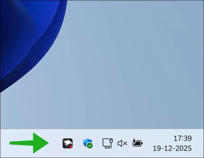 Systeemvakpictogrammen zichtbaar maken