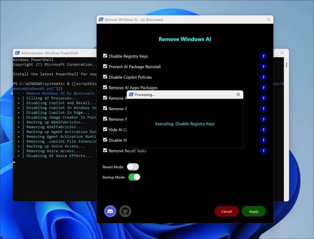 Verwijder alle AI-functies uit Windows 11