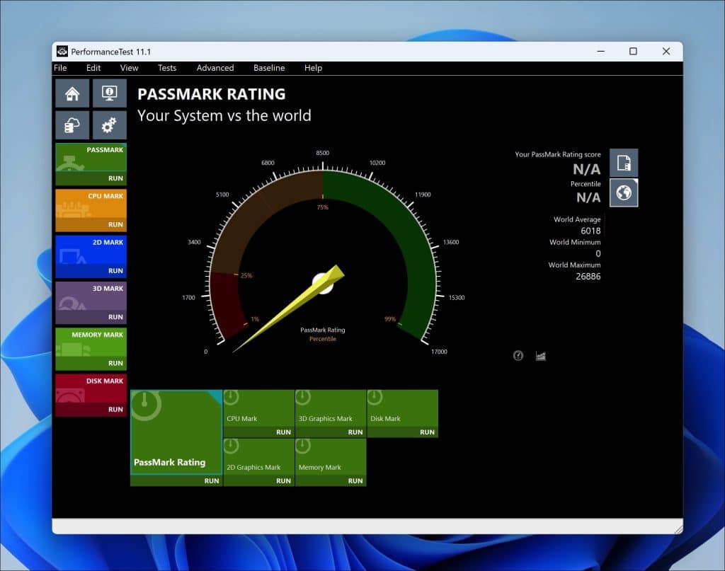 PassMark PerformanceTest