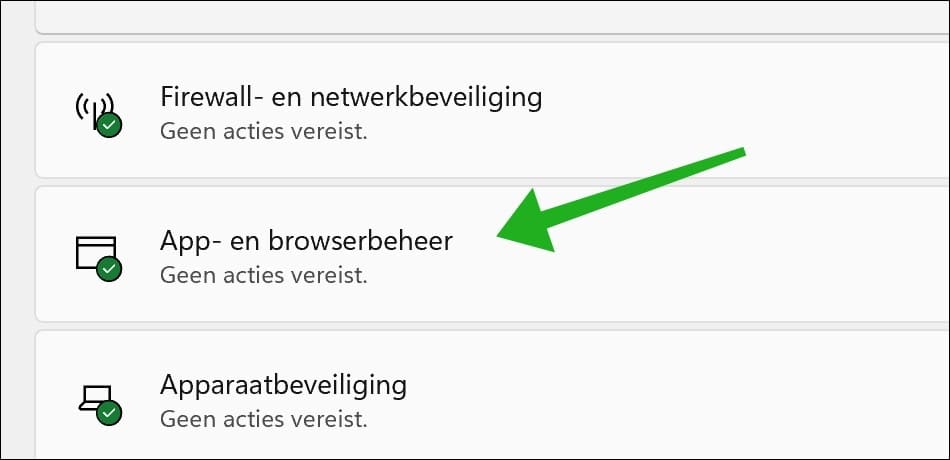 App en browserbeheer