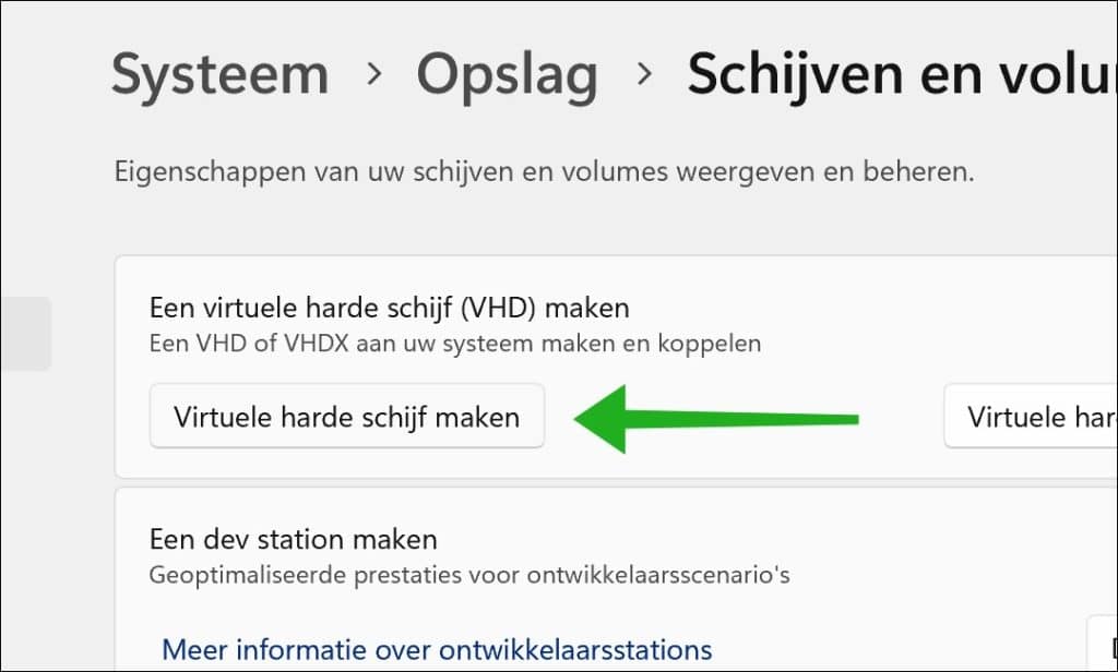 Virtuele harde schijf maken
