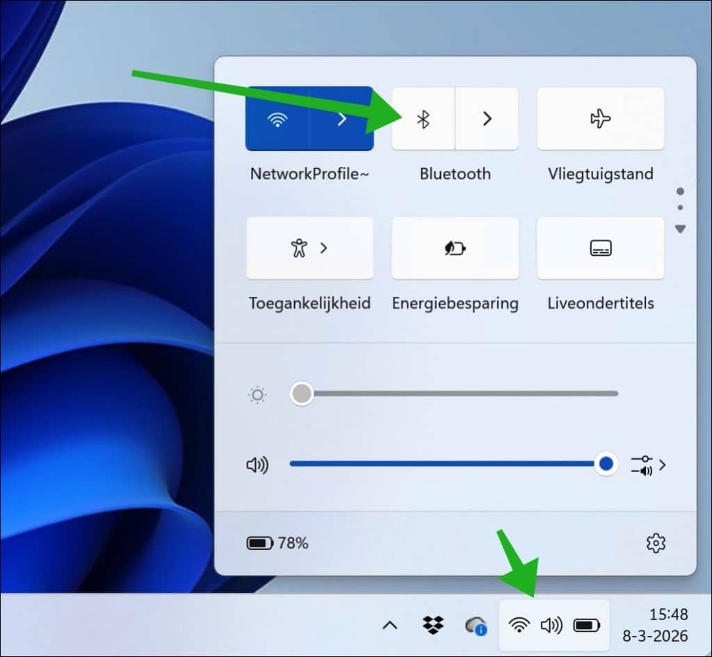 Bluetooth uitschakelen