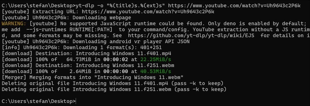 Video downloaden met aangepaste bestandsnaam