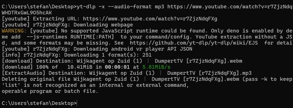 Youtube playlist als MP3 downloaden