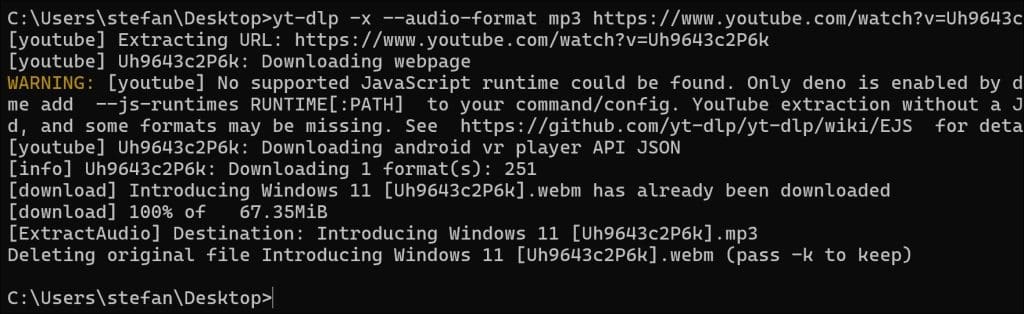 Youtube video als MP3 downloaden