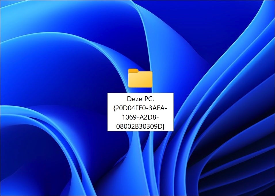 deze pc map aanmaken