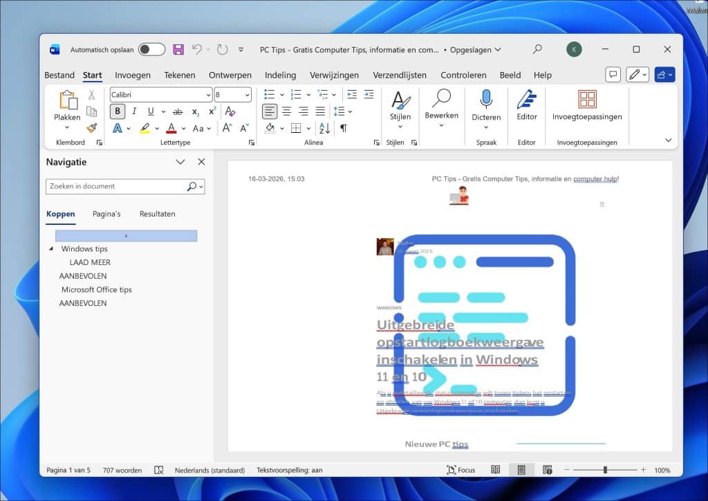 pdf bestand bewerken in word