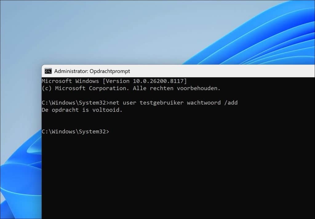 Beschadigde gebruikersprofielen testen