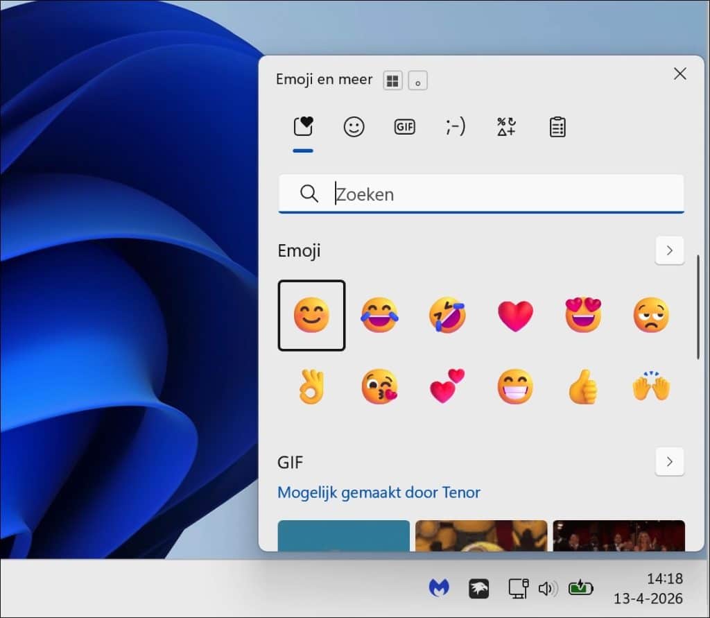 Emoji's en symbolen invoegen