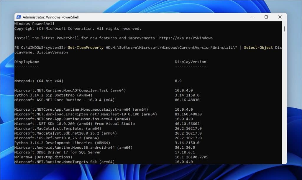 Geïnstalleerde apps overzichtelijk bekijken
