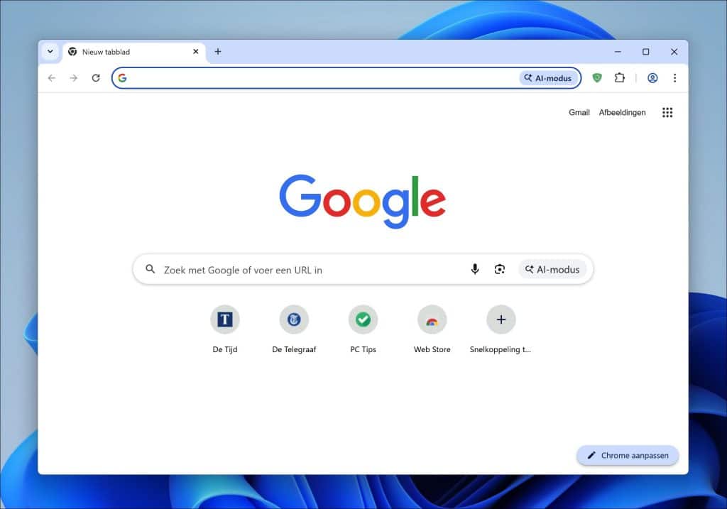 Google Chrome browser als alternatief voor Microsoft Edge