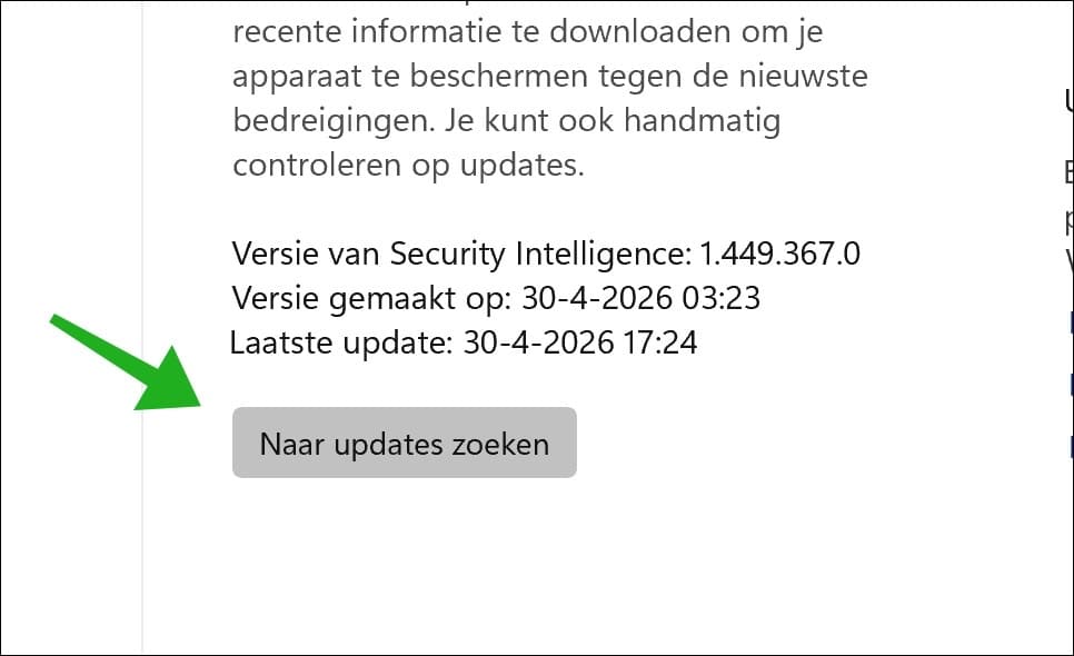 Naar updates zoeken