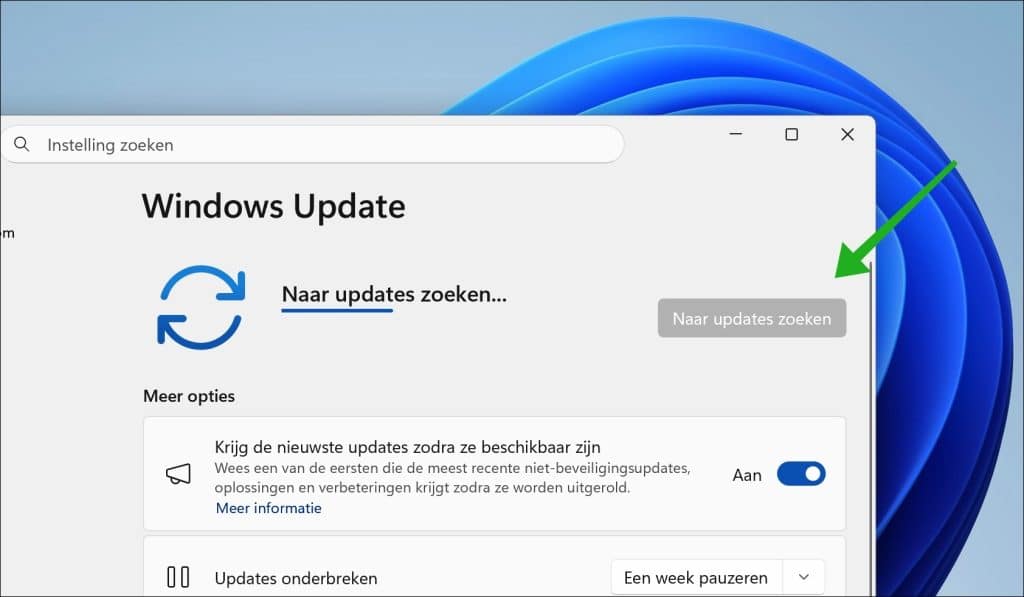 Naar updates zoeken