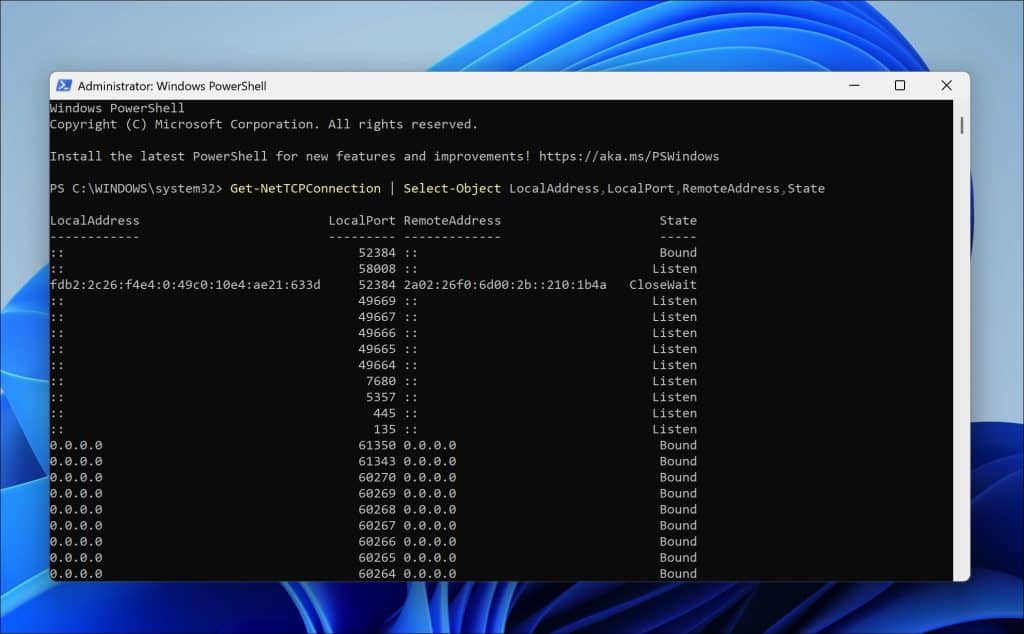 Netwerkverbindingen controleren