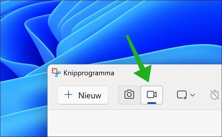 Opname met knipprogramma