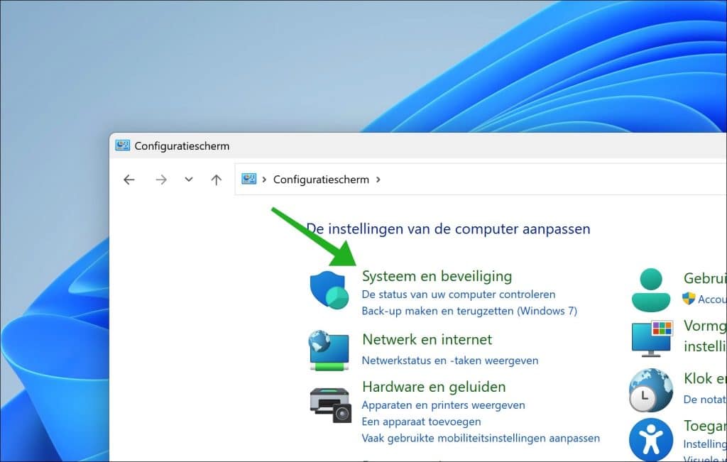 Systeem en beveiliging