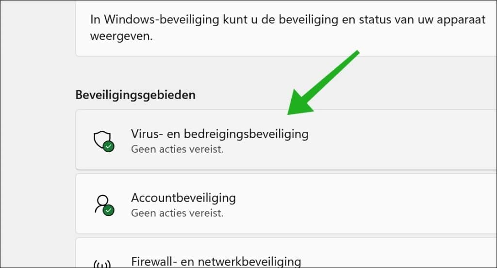 Virus- en bedreigingsbeveiliging
