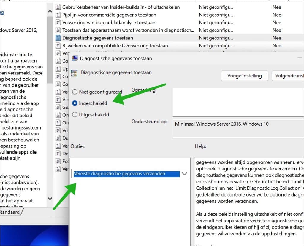 Windows 11 telemetrie beperken