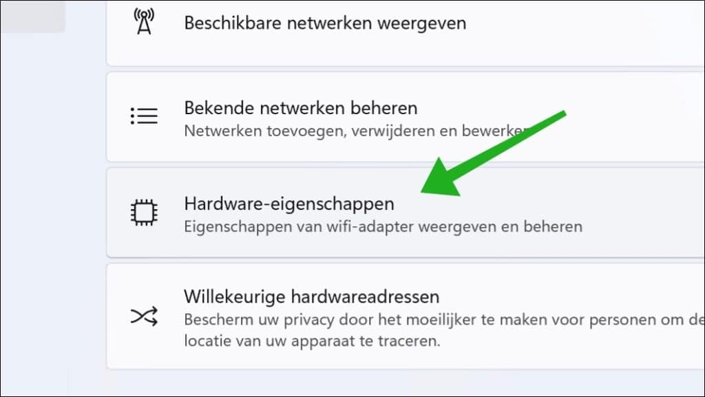 hardware eigenschappen