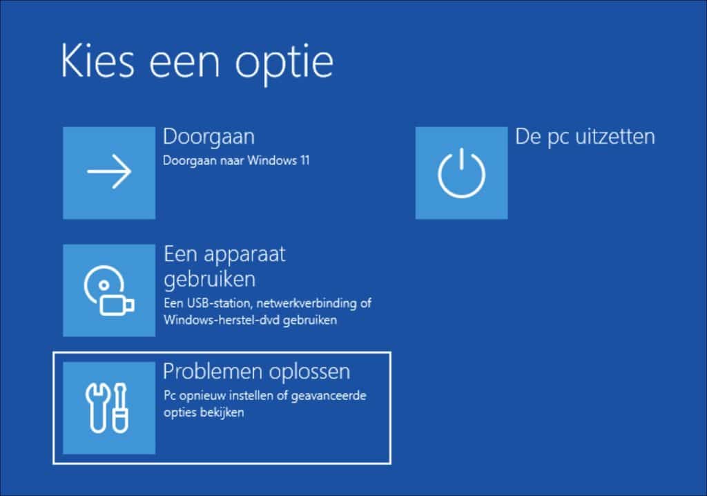 nogmaals Problemen oplossen
