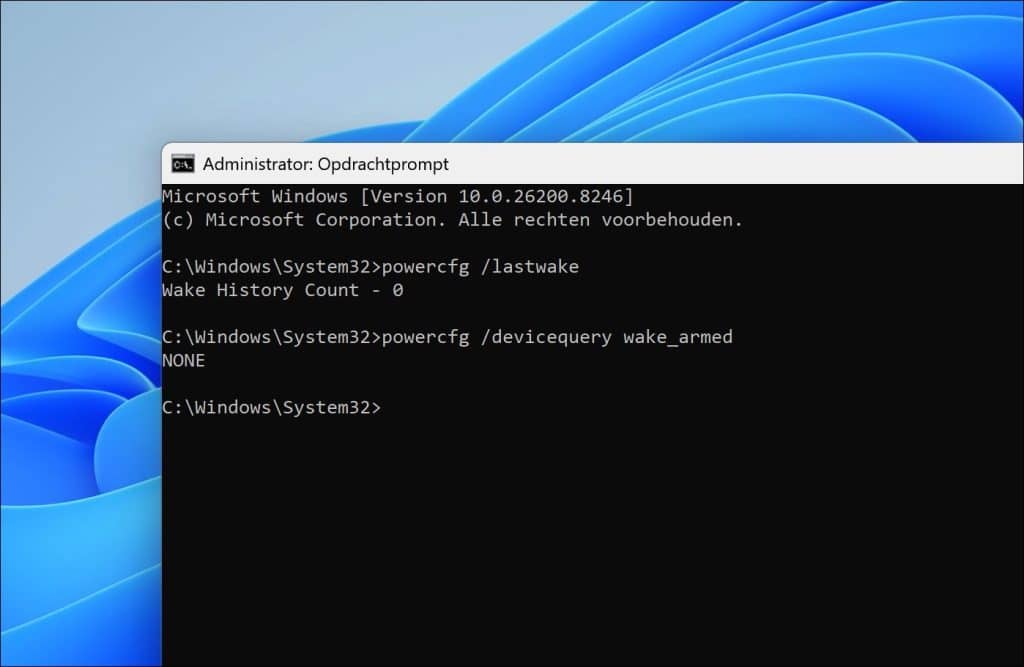 powercfg devicequery wake_armed