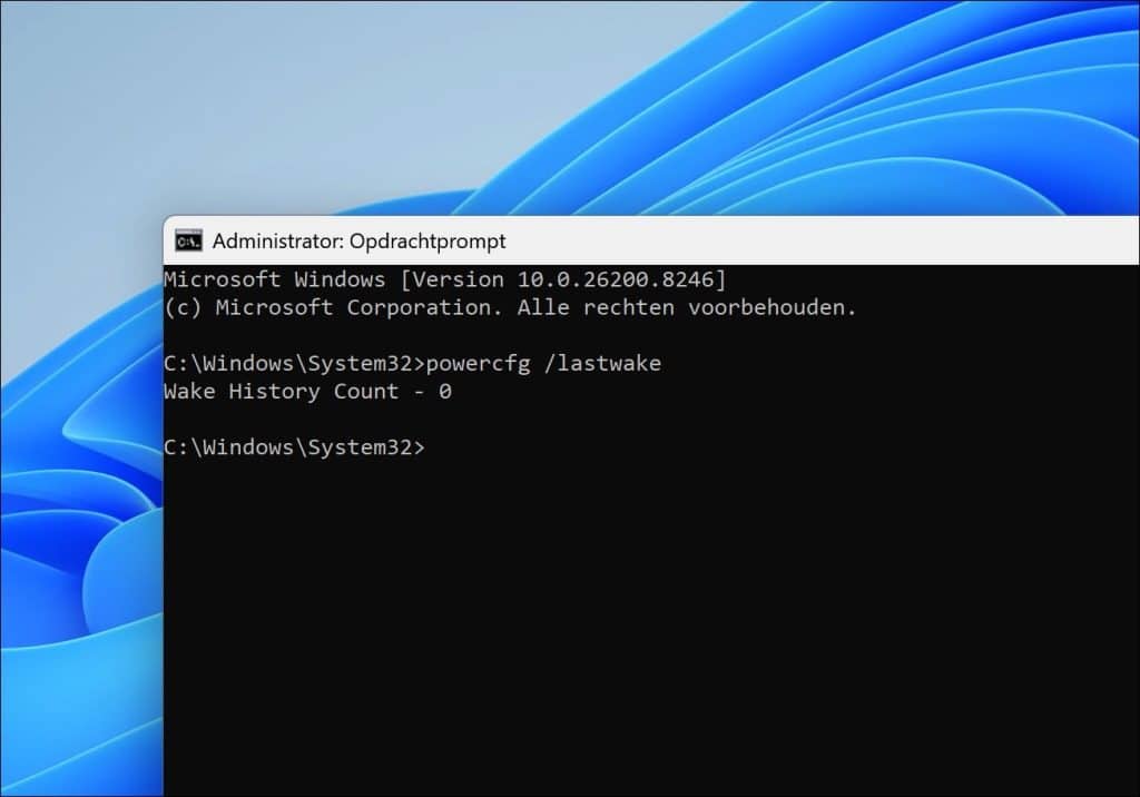 powercfg lastwake