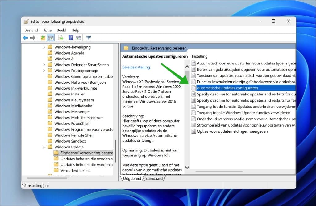 Automatische updates configureren